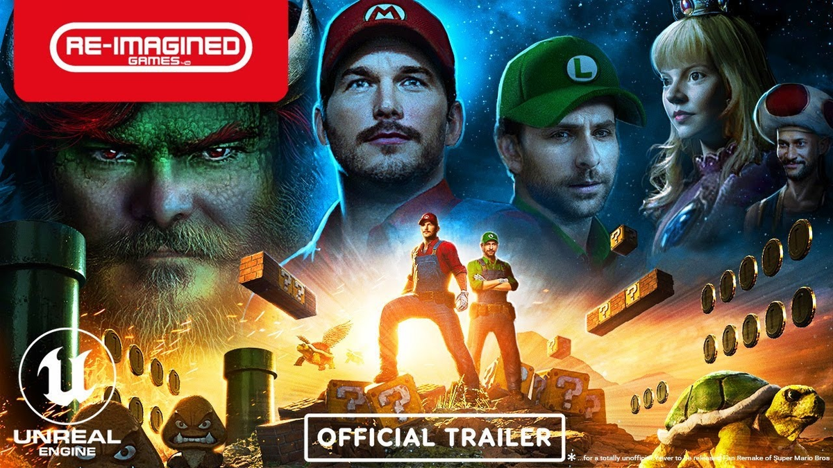 r Makes Chris Pratt's Mario Real With Unreal Engine